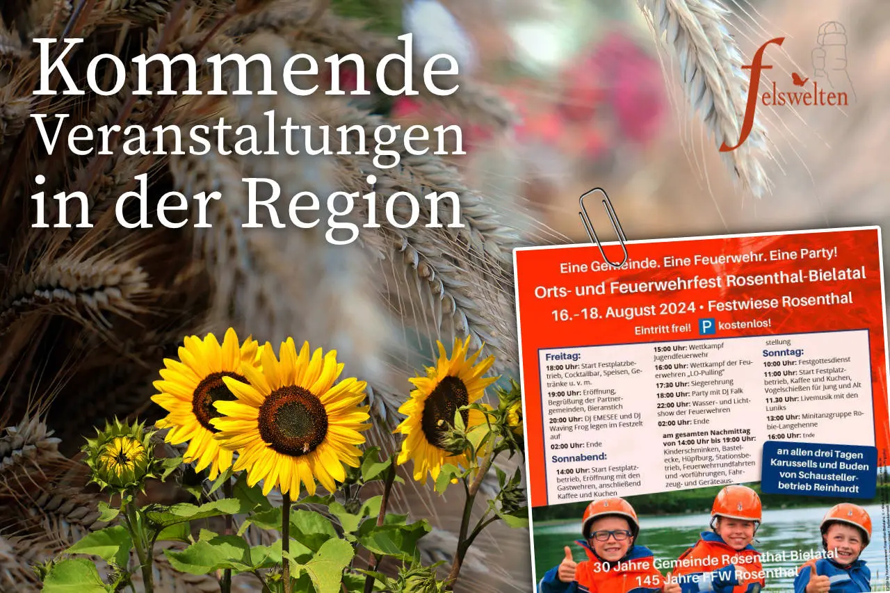 Ferienwohnungen Felswelten in Rosenthal-Bielatal -Veranstaltungen in der Region